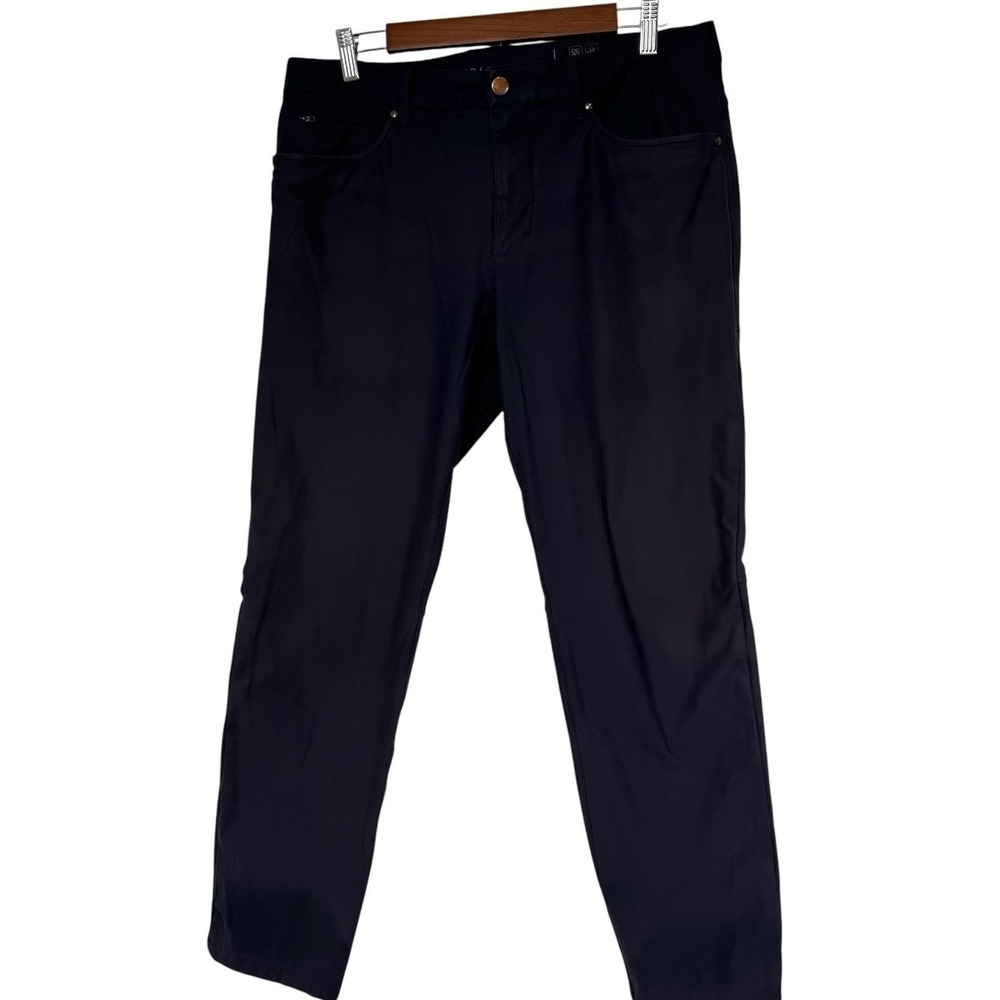 7 Diamonds Infinity Slim Fit Pants Navy Blue 33x30 Mens STP-1234 Stretch Chino